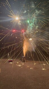 绚烂的烟花绽放