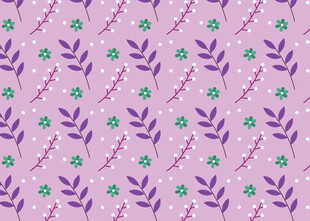 紫色花卉藤蔓图案背景