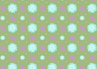浅绿色波点花卉图案背景