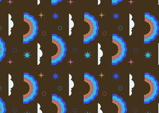 几何图案抽象艺术背景