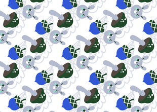 卡通直升机图案背景图