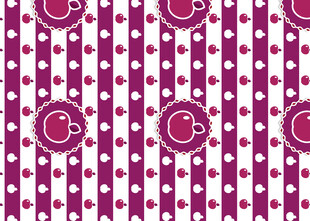 粉色波点标志图案背景