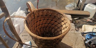手工编织篮背篓