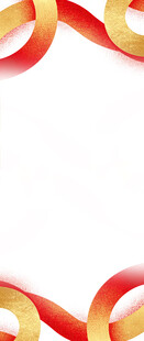 彩色丝带装饰边框背景