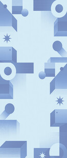 蓝色几何图案背景设计