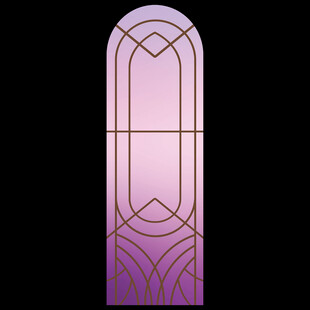 欧式复古雕花拱形窗设计图