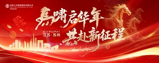 新年元旦银行开门红主画面