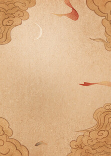 古风云海仙鹤意境图