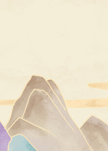 水墨风格山峦背景图