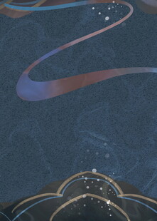 梦幻星空线条装饰图案