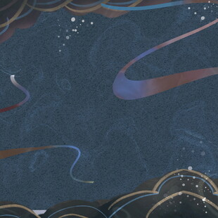 梦幻流光溢彩抽象线条图