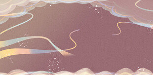 梦幻云端飘带背景图