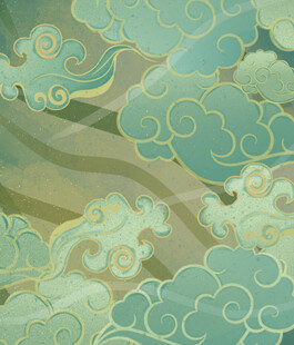 中式云纹图案背景纹理