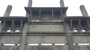 古老中式建筑的宏伟一角