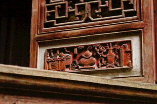 中式木雕窗棂精美图案