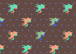 多彩蜂鸟图案背景