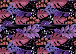 多彩花卉图案无缝背景