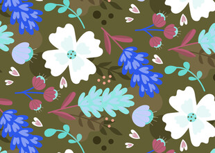 花卉植物图案背景设计