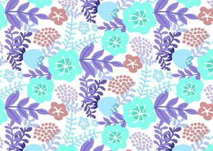 清新花卉图案背景纹理