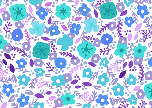 清新花卉图案背景纹理