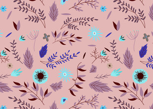 花卉植物图案背景纹理