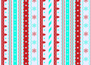 圣诞条纹雪花图案背景