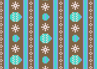 圣诞风几何图案装饰条纹