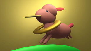 小马套圈趣味动画场景