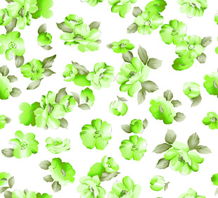 绿色花卉图案背景