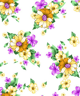 多彩花卉图案