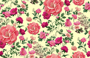 花卉图案背景浪漫柔美