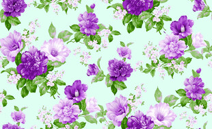 紫色花卉图案背景纹理