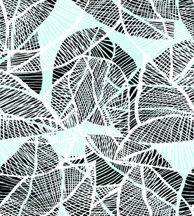 黑白叶脉风抽象图案纹理
