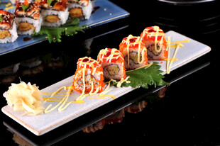 美味寿司拼盘视觉盛宴