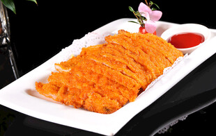 香酥炸鸡柳摆盘精致