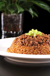 美味肉酱饭诱人色泽