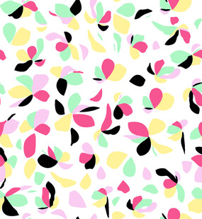 多彩几何形状无缝图案