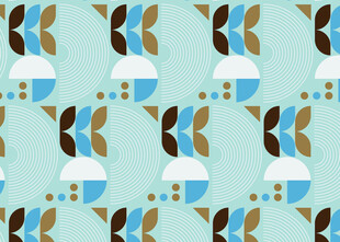 几何图案的清新装饰背景