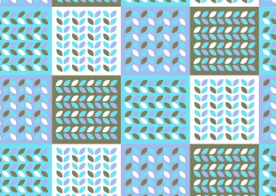 蓝绿几何图案拼接背景图