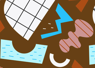 抽象几何图形艺术插画