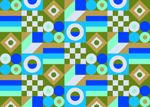 几何图案多彩抽象背景图