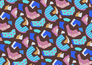 多彩几何图案纹理背景