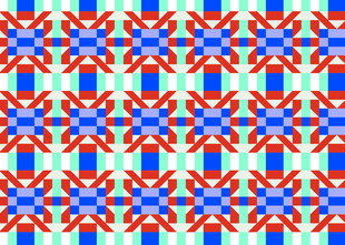 红蓝几何图案无缝背景