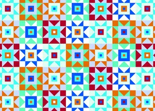 多彩几何图案无缝背景