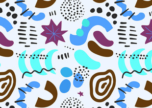 抽象几何图案无缝背景图