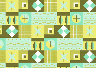 几何图案拼接的清新背景