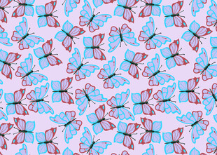 梦幻蝴蝶图案背景纹理