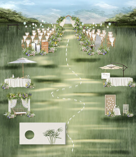 户外婚礼场地景观设计图