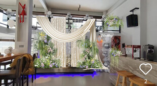 室内浪漫婚礼场景布置