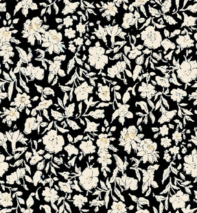 黑白花卉图案纹理背景
